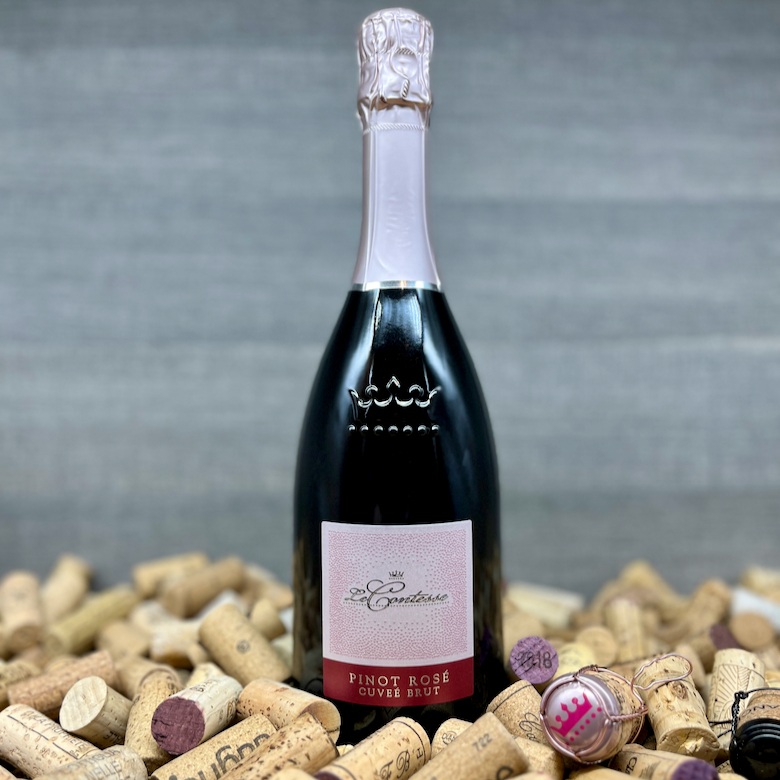 Spumante Pinot Rosé Brut, Prosecco Valdobbiadene, Le Contesse, Prosecco schöne Etikette, Prosecco Lady Ladies Frauen