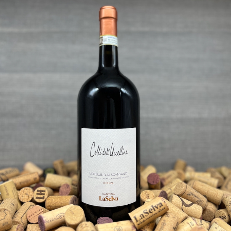 Morellino di Scansano Riserva Magnum, Cantina La Selva LaSelva, Colli dell Uccellina, Bester Morellino Maremma Bio, eleganter Rotwein Italien