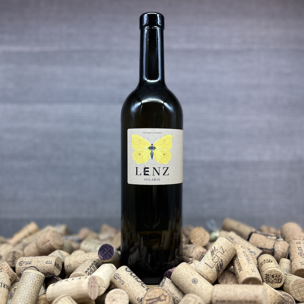 Solaris Lenz, Bioweingut Lenz, PIWI Wein Weiss, Weisswein biologisch, Ghonepteryx Rhamni